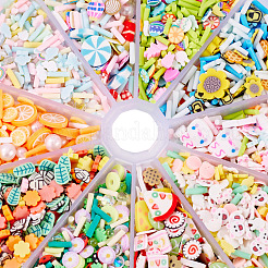 2800 шт. 10 стиля кабошонов из полимерной глины ручной работы&nbsp;CLAY-SW0001-02