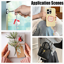 5шт. подвесные украшения из акрила в виде ландыша&nbsp;KEYC-HY00015