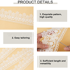 6м полиэстеровая ткань кружевная отделка&nbsp;DIY-CY0001-64B