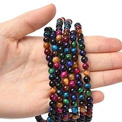 Природных тигровый глаз бисер нитей&nbsp;G-G101-6mm-6