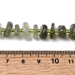 Естественный зеленый кварцевые нити бисера&nbsp;G-L649-C03-01