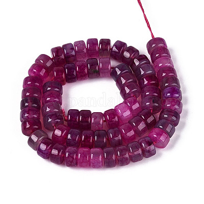 Окрашенные естественный агат бисер пряди&nbsp;G-T143-17M-1