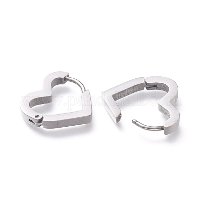 Серьги-кольца Huggie Hoop из нержавеющей стали 304 EJEW-O099-07P-1