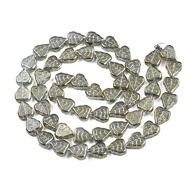 Стеклянные бусины с гальваническим покрытием &nbsp;EGLA-T017-05C-1