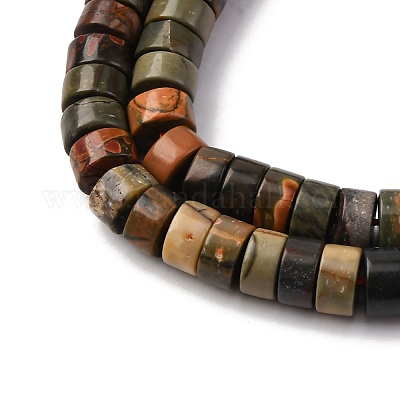 Натуральная полихромная яшма/камень Пикассо/нити бус из яшмы Пикассо&nbsp;G-Z006-C42-1