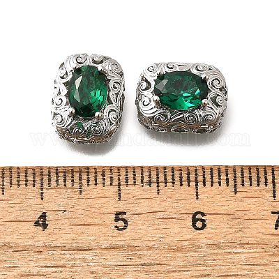 Латунные стеклянные бусины&nbsp;KK-M318-45P-01-1