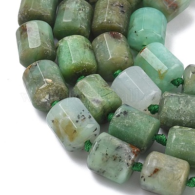 Натуральные хризопразные бисерные пряди&nbsp;G-C270-D01-01-1