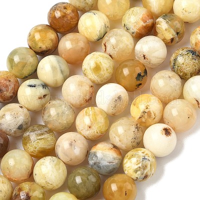 Природные желтые опал бусины пряди&nbsp;LS-G-I213-18-10mm-1