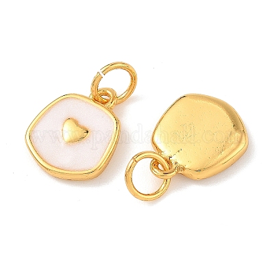 Латунь эмаль подвески&nbsp;KK-K364-25B-02-1