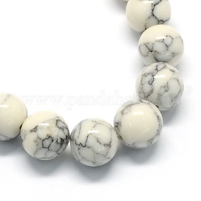 Окрашенные синтетической бирюзы шарика Gemstone пряди TURQ-R032-8mm-XSS01-1