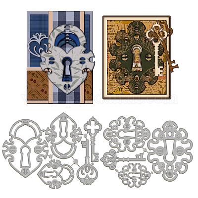 Углеродистая сталь разрезает трафареты DIY-WH0309-2048-1