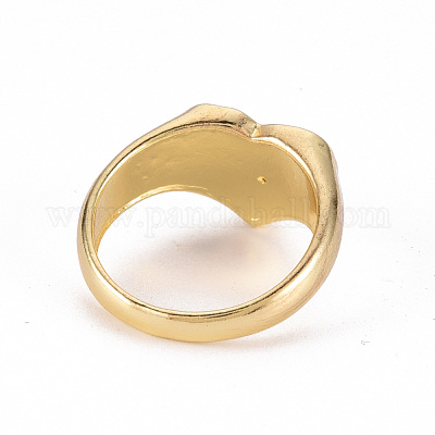 Широкополосные кольца из сплава эмали RJEW-N034-001-RS-1