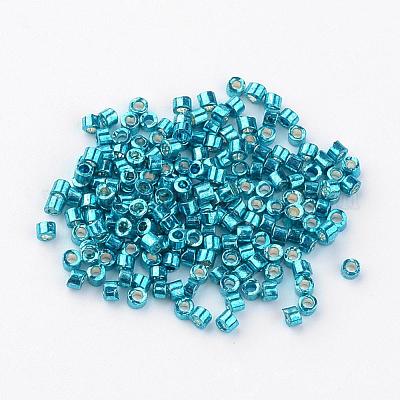 Никелированный стеклянные бусины стеклярус SEED-R043-07-1