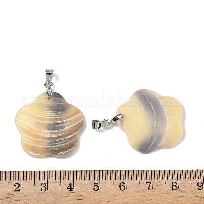 Подвески из натуральных раковин гребешка SHEL-K006-56P-1