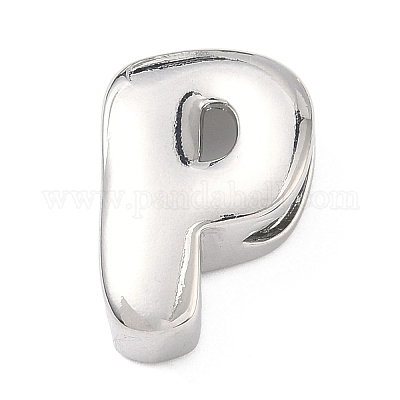 Латунные бусины с инициалами&nbsp;KK-B167-27P-01P-1