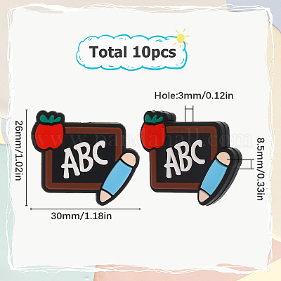 10 шт. Силиконовые бусины&nbsp;SIL-SC0001-31-1