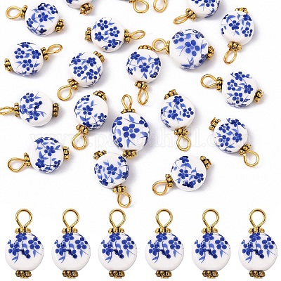 20 шт. фарфоровые подвески ручной работы&nbsp;PALLOY-YW00112-04-1