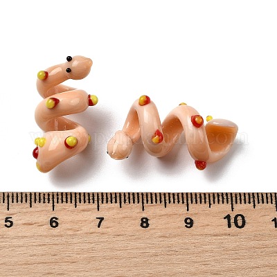 Эмалевые бусины ручной работы в технике лэмпворк LAMP-K039-35J-1