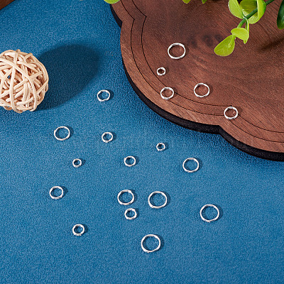 20 шт. 5 стиля 925 разъемных кольца из стерлингового серебра&nbsp;STER-TA0001-49-1