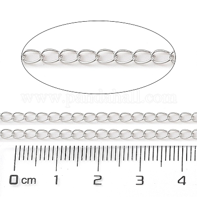 Антикоррозийные цепи из стерлингового серебра 925 пробы с родиевым покрытием&nbsp;STER-E072-01P-01-1