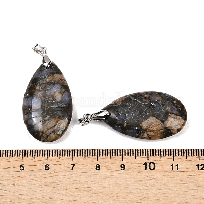 Природные подвески лабрадорита&nbsp;G-D084-01P-B07-1