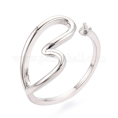 Сердечко латунная чашка колышек настройки кольца KK-N274-22P-1