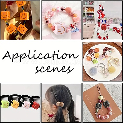 20 шт. непрозрачные акриловые бусины для выпечки&nbsp;OACR-YW0004-29-1