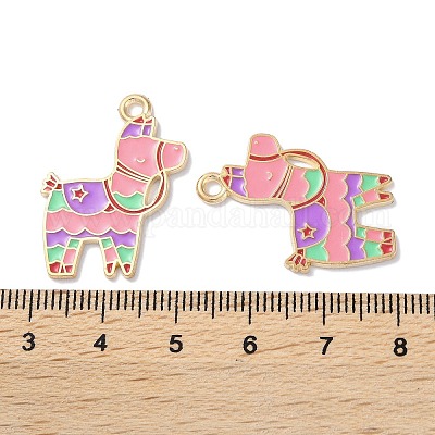 Подвески из эмали и сплава ENAM-O001-08F-G-1