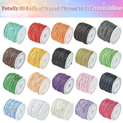 23 м вощеных хлопковых ниток&nbsp;YC-YW0001-09F-1