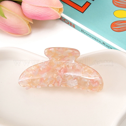 Акриловые заколки для волос с цветочным узором в виде когтей PW-WGA6641-03-1