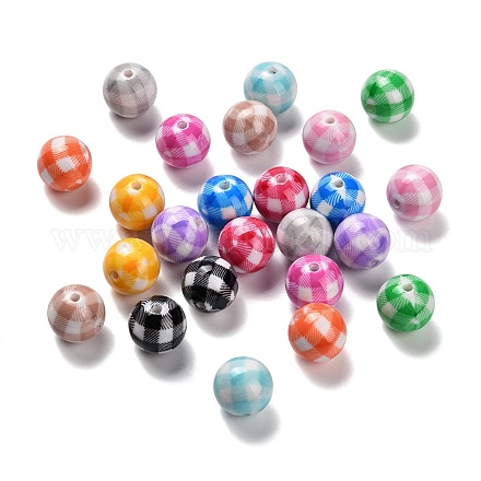 Непрозрачные акриловые бусины OACR-P030-07A-M-1