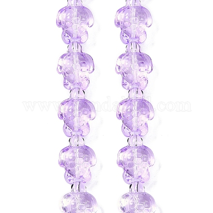 Нити прозрачных бусин из стеклянной эмали GLAA-B021-06B-1