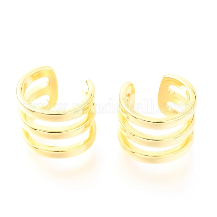 925 серьги-манжеты из стерлингового серебра&nbsp;EJEW-H124-12G-1