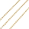 Brass Ball Chains, Cadmium Free & Nickel Free & Lead Free, Unwelded, with Spool, Round, Real 18K Gold Plated, 2x1.5mm