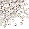 Plating Acrylic Beads, Metal Enlaced, Horizontal Hole, Mixed Letters, Flat Round, Golden Plated, 7x4mm, Hole: 1.8mm