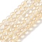 Transparent Electroplate Glass Beads Strands, Pearl Luster Plated, Round, Honeydew, 4mm, Hole: 0.7mm, about 101pcs/strand, 14.57~14.96''(37~38cm)