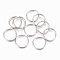 Tarnish Resistant 304 Stainless Steel Split Rings, Double Loops Jump Rings, Stainless Steel Color, 10x1.5mm, about 8.5mm inner diameter