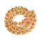 Handmade Foil Lampwork Beads Strands, Flower, Peru, 10.5~11x11~12x8~9mm, Hole: 1~1.2mm, about 40pcs/strand, 16.54~16.73''(42~42.5cm)