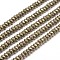 Faceted Rondelle Natural Pyrite Beads Strands, 6x4mm, Hole: 1mm, about 98pcs/strand, 15.7 inch