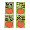 Halloween Pumpkin Decorating Stickers, Funny Grimace Decals with Assorted Fun Design, for Halloween Party Favors, Orange, 18x13.15x0.02cm, 4sheets/set