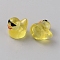 Mini Luminous Resin Sunglasses Duck Display Decorations, Glow in the Dark, for Car Desktop Ornaments, Yellow, 15x11.5x16mm