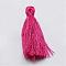 Handmade Polycotton(Polyester Cotton) Tassel Decorations, Pendant Decorations, Camellia, 29~35mm