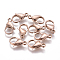 Ion Plating(IP) 304 Stainless Steel Lobster Claw Clasps, Parrot Trigger Clasps, Rose Gold, 19~19.5x11.5x5mm, Hole: 2.5mm