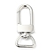 Non-Tarnish 304 Stainless Steel Swivel Clasps, Swivel Snap Hook, Stainless Steel Color, 48.5x22x7.5mm, Hole: 16x8mm