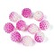 Imitation Pearl Acrylic Beads, Berry Beads, Combined Beads, Round, Magenta, 15.5mm, Hole: 2.5mm, about 200pcs/bag