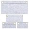 4Pcs 4 Style Wool Felt Purse Organizer Insert, Handbag Shaper Premium Felt, Bag Accessories, with Iron Grommets, Rectangle, Gainsboro, 59~124x100~249x1~3mm, Hole: 9.5~10mm, 1pc/style
