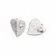 Латунные микропаве прозрачные подвески с фианитом KK-S364-256-2