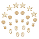 24шт 4 стильные бусины из сплава&nbsp;TIBEB-CA0001-04G-1