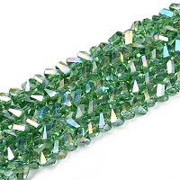 Гальванизируйте прозрачное стекло бисер нитей&nbsp;GLAA-N021-4mm-27