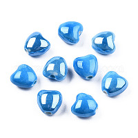 Перламутровый ручной работы фарфора бусины&nbsp;PORC-T007-21-06